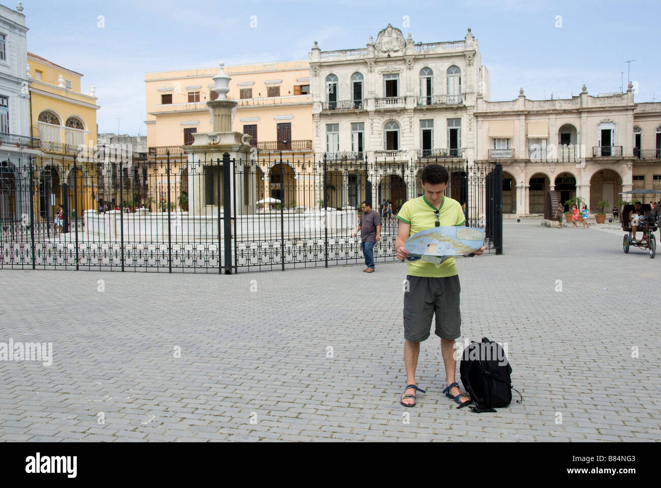 Kuba La Havanna Plaza Vieja Stockfoto