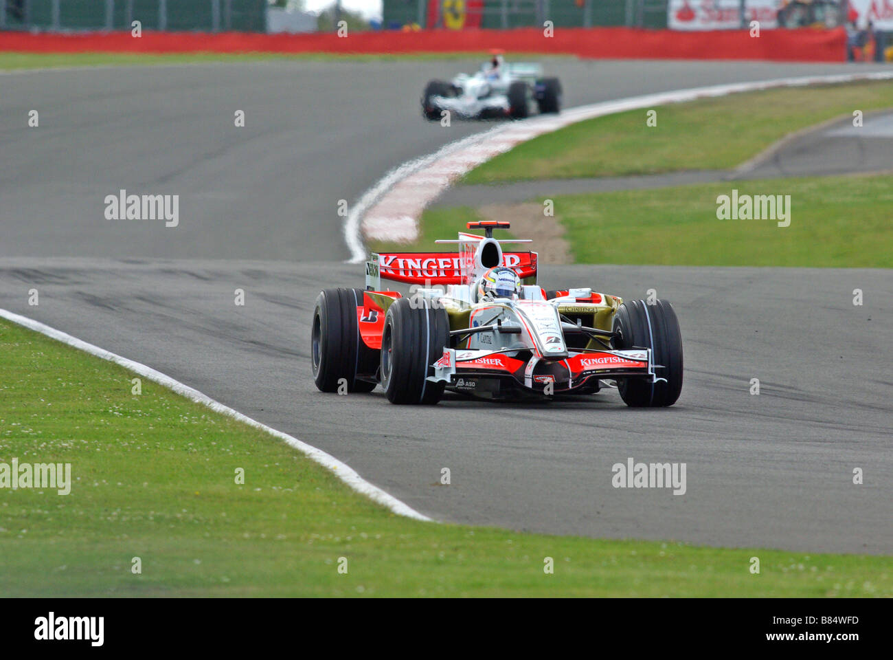 Adrian Sutil beim britischen Grand Prix 2008 Stockfoto