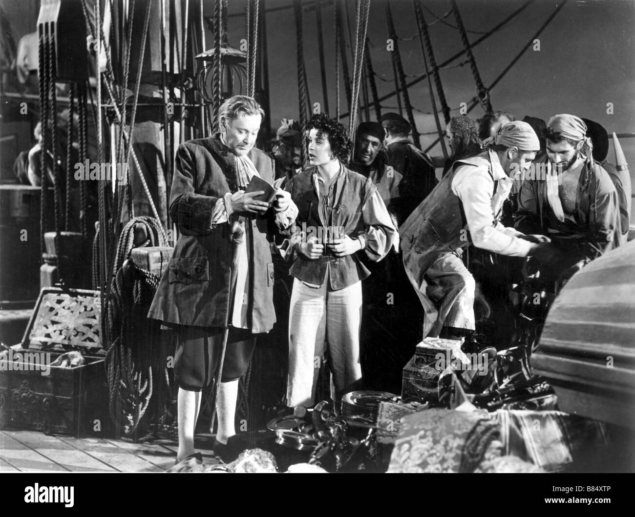 Anne der Indies Jahr: USA 1951 Regie: Jacques Tourneur herum Jean Peters, Herbert Marshall Stockfoto