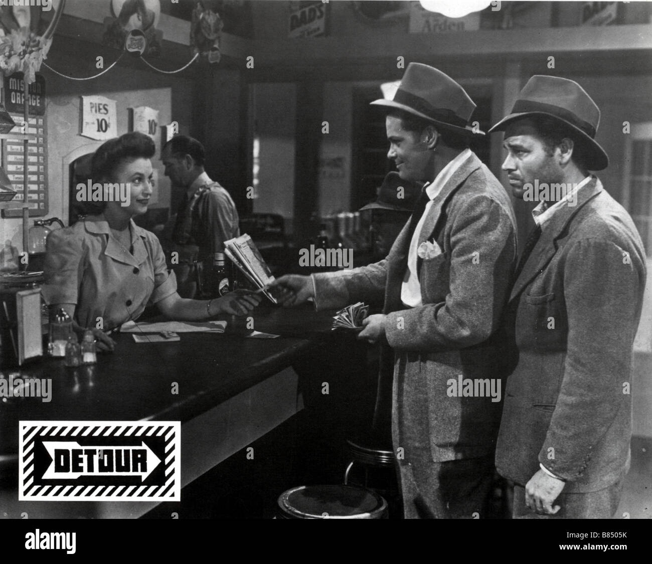 Umleitung Umleitung (1945) USA Edmund MacDonald, Tom Neal Regie: Edgar G. Ulmer Stockfoto
