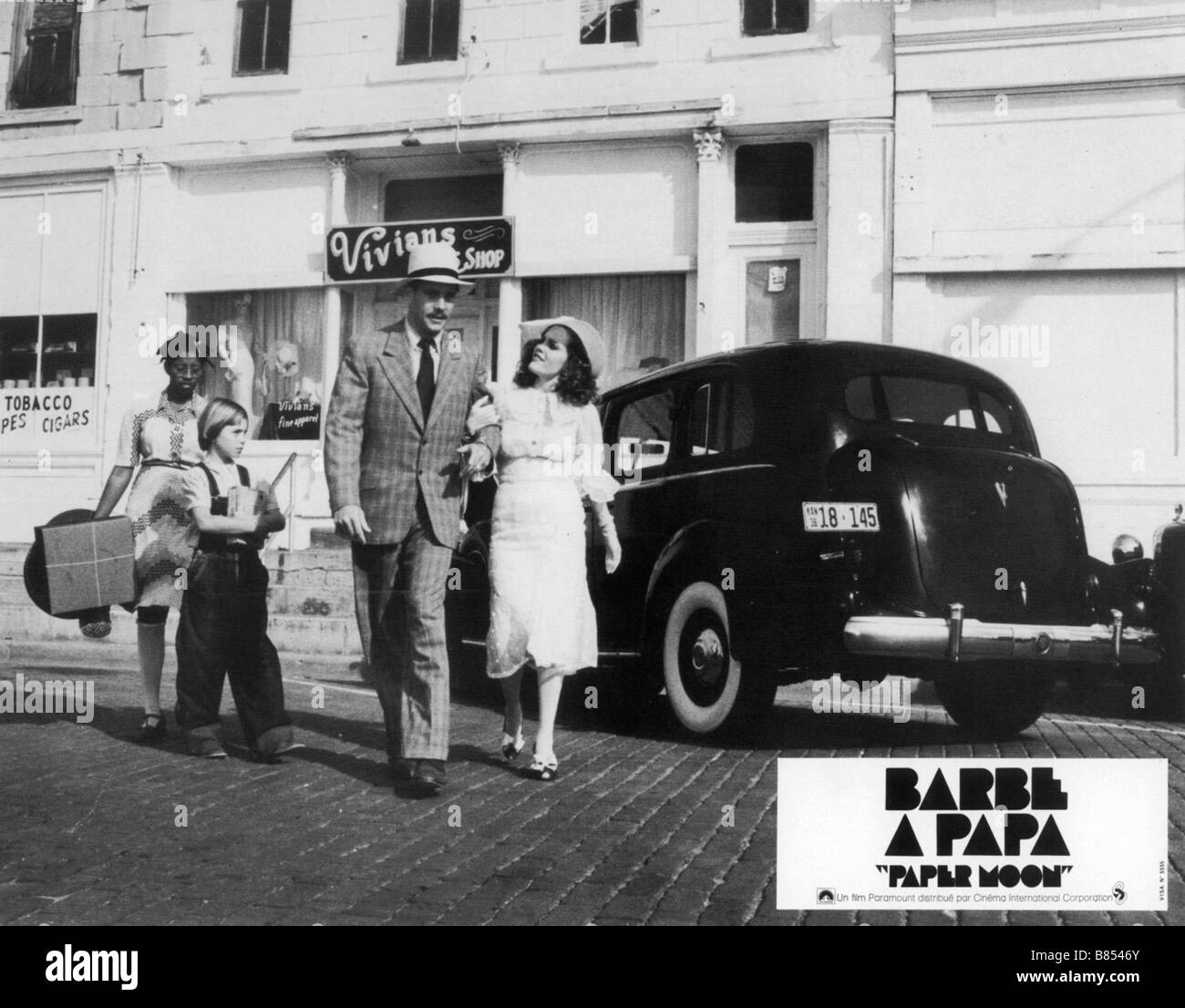 Paper Moon Jahr 1973 - USA P.J. Johnson, Tatum O'Neal, Ryan O'Neal, Madeline Kahn Regie: Peter Bogdanovich Stockfoto