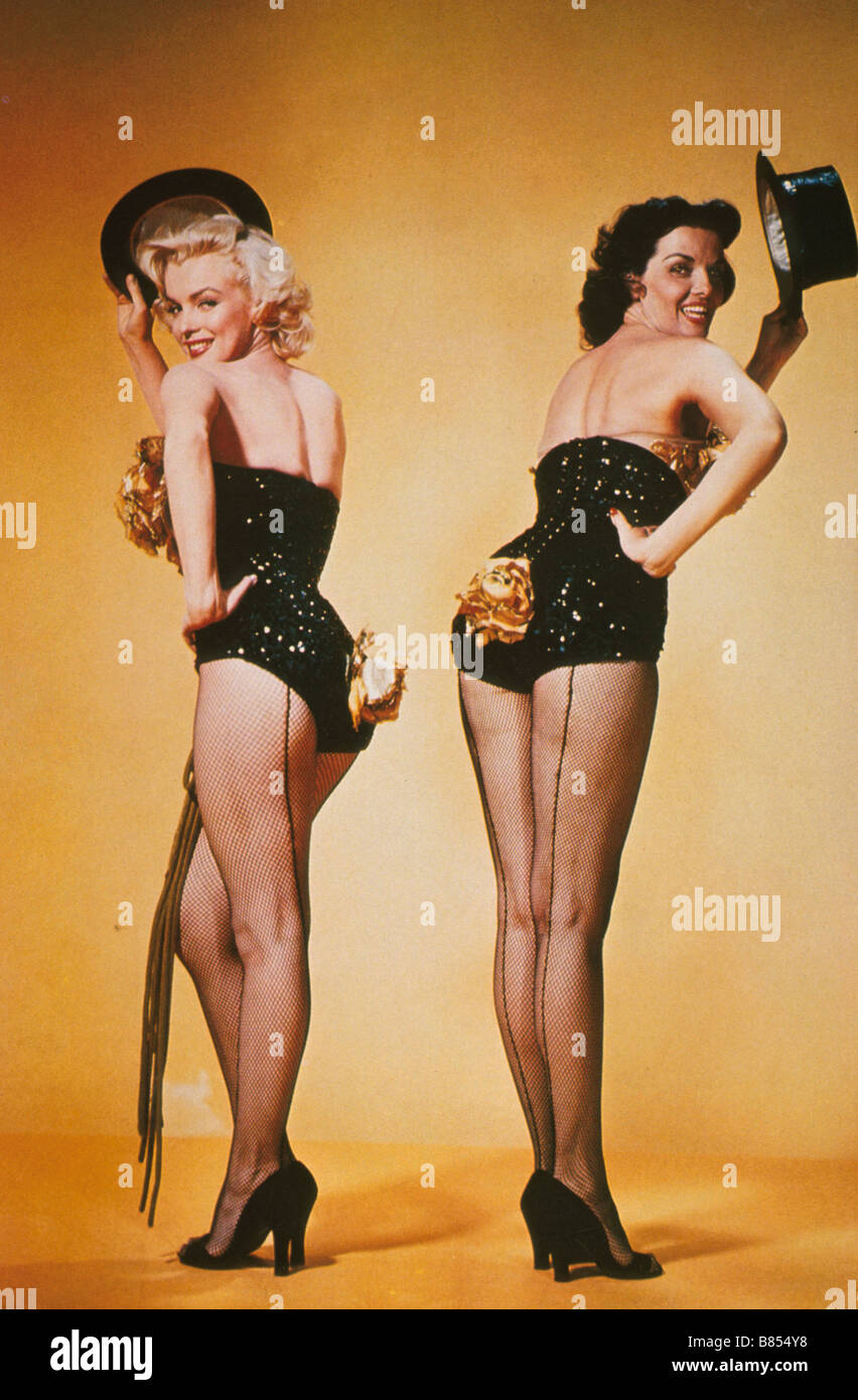 Blondinen bevorzugt Jahr: 1953 - USA Marilyn Monroe Jane Russell Regisseur: Howard Hawks Stockfoto