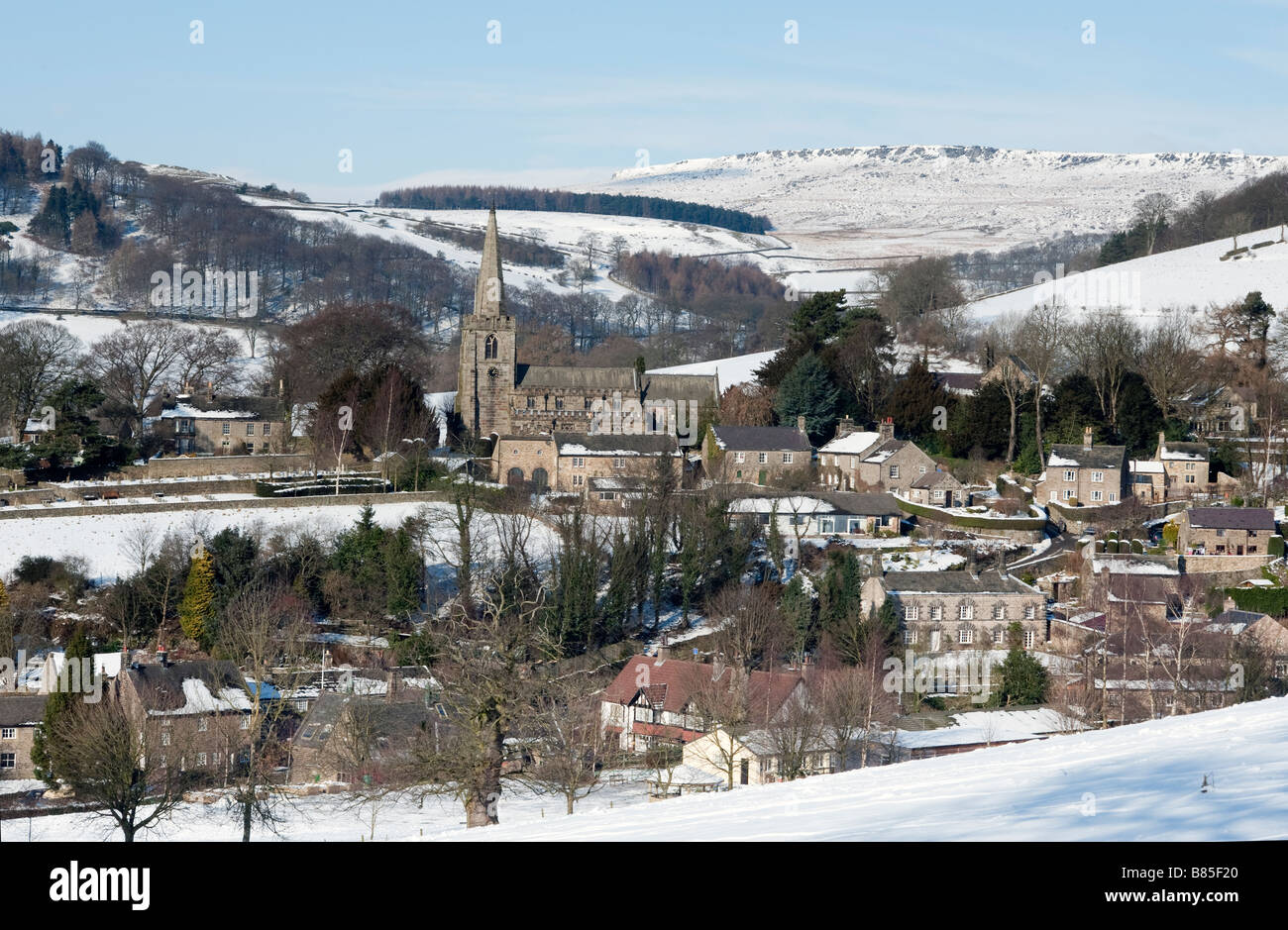 Kirche "St. Michael" Hathersage, Derbyshire, England Stockfoto