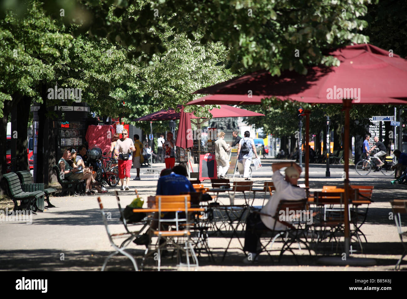 Berlin Unter Den Linden Cafe Einstein Stockfoto
