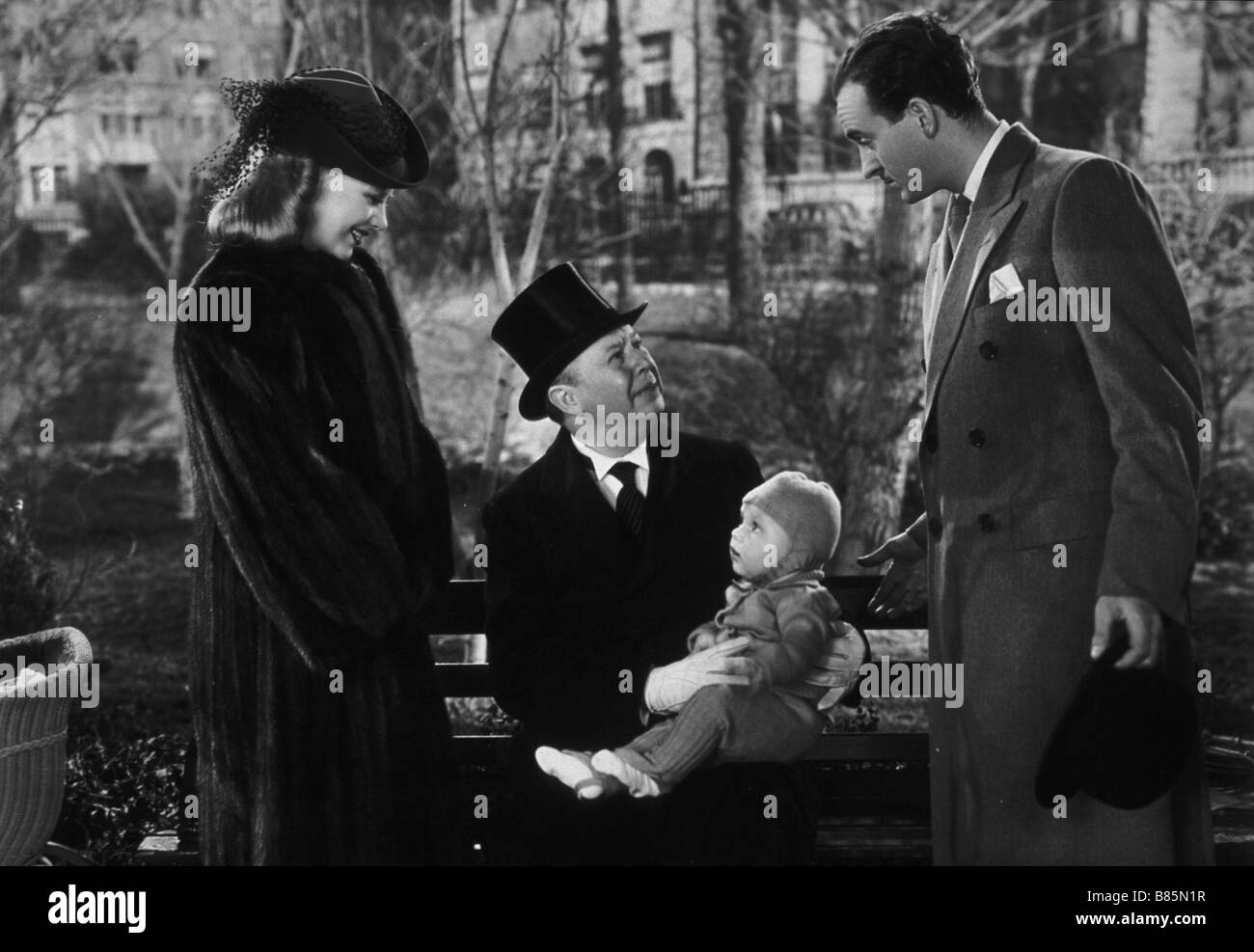Mademoiselle et son bébé Bachelor Mutter Année : 1939 - USA David Niven, Ginger Rogers Regie: Garson Kanin Stockfoto