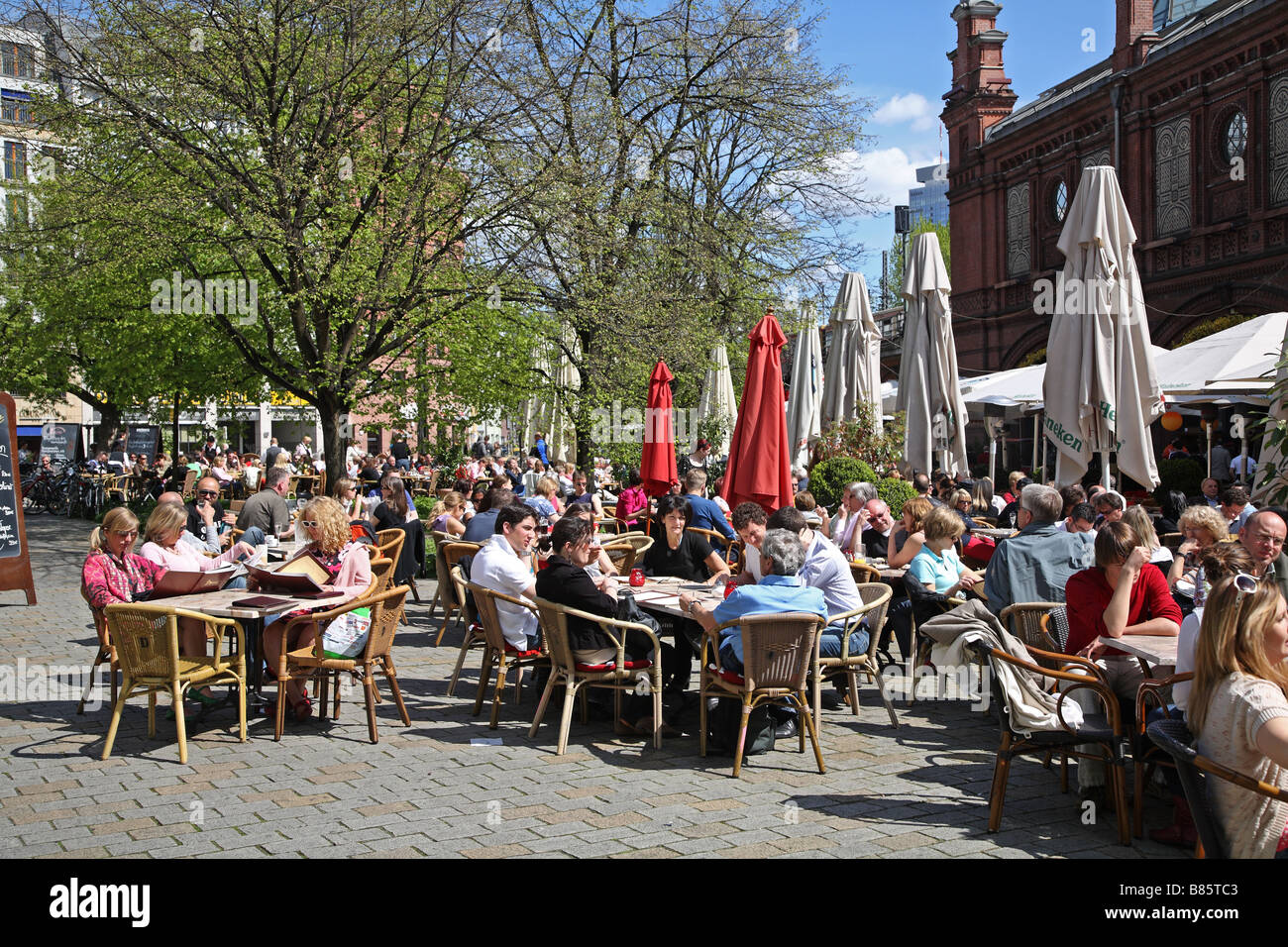 Berlin Hackescher Markt Markt Stockfoto