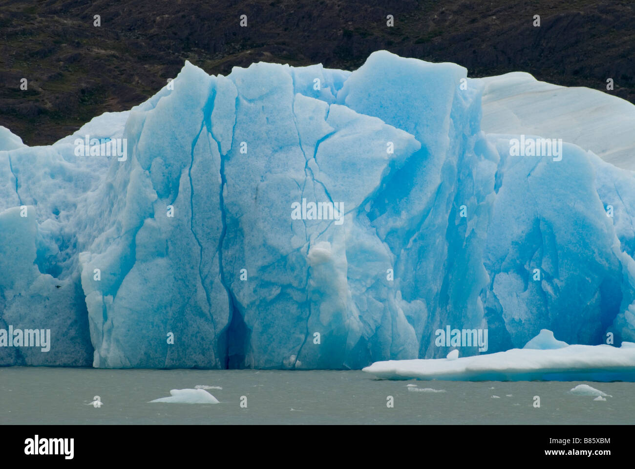 Eisberg im Lago Argentino schweben Stockfoto
