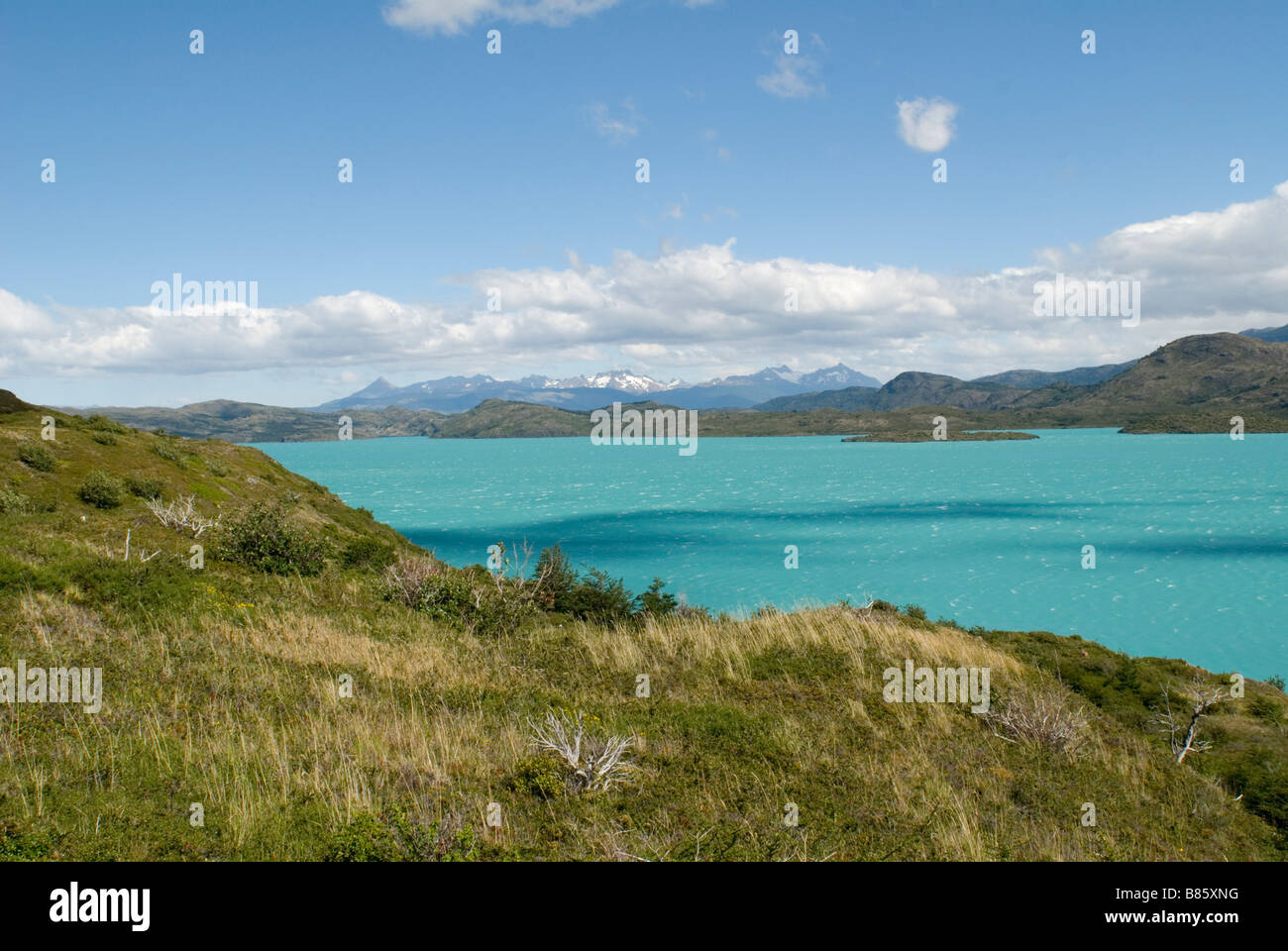 Lago Pehoe im Parque Nacional Torres del Paine, Chile Stockfoto