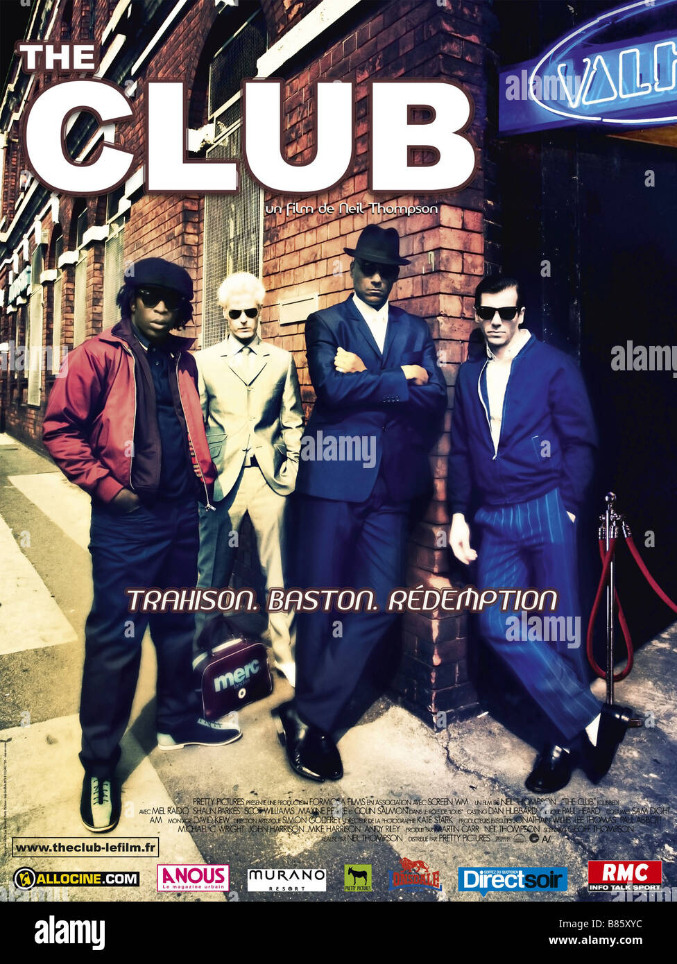 Clubbed Jahr: 2008 Regie: Neil Thompson Shaun Parkes, Scot Williams, Colin Salmon, Mel Raido Film Poster Stockfoto