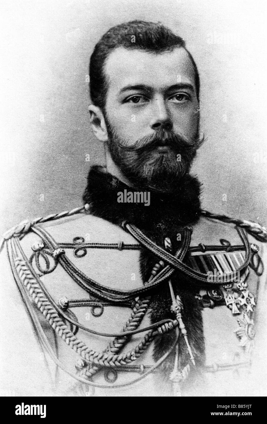 Nikolaus II. Alexandrowitsch, Zar von Russland Stockfoto