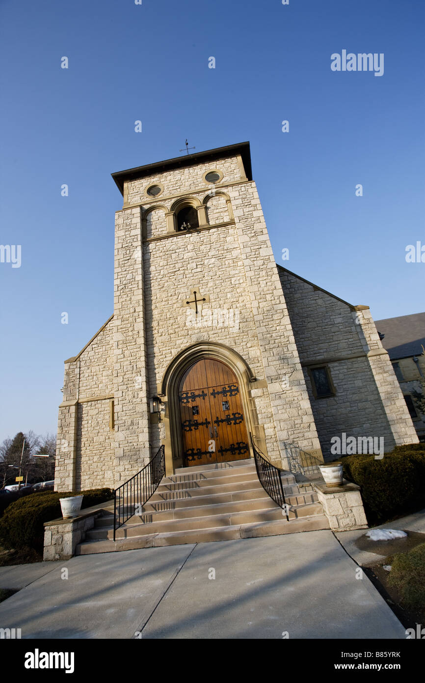 Ein Kirchengebäude in Bexley Ohio Stockfoto