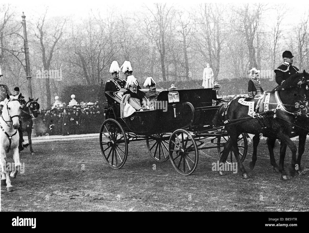 Edward VII. Und Wilhelm II. In Berlin Stockfoto