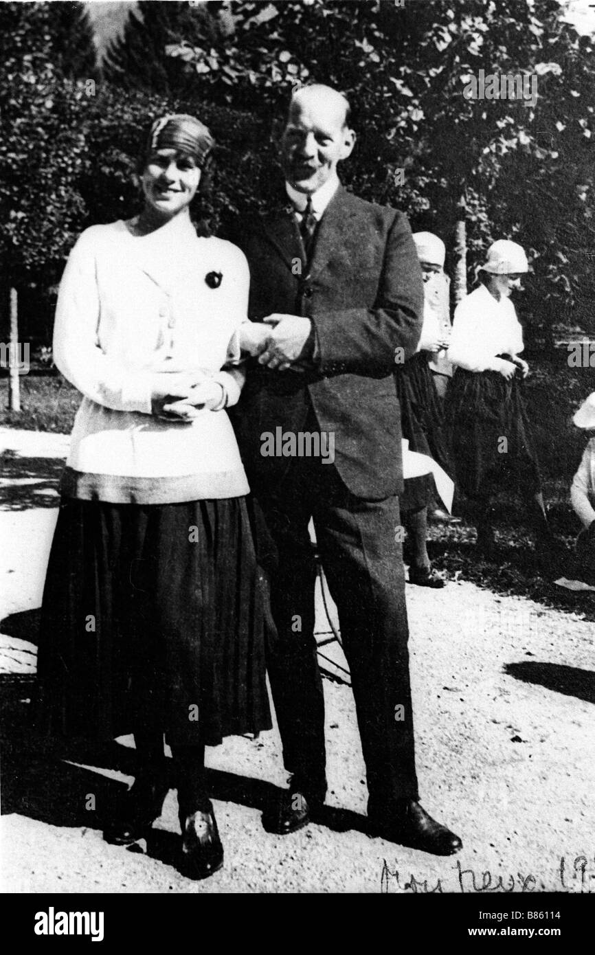 König Constantine von Griechenland und seine Tochter Helena Königin von Rumänien Stockfoto