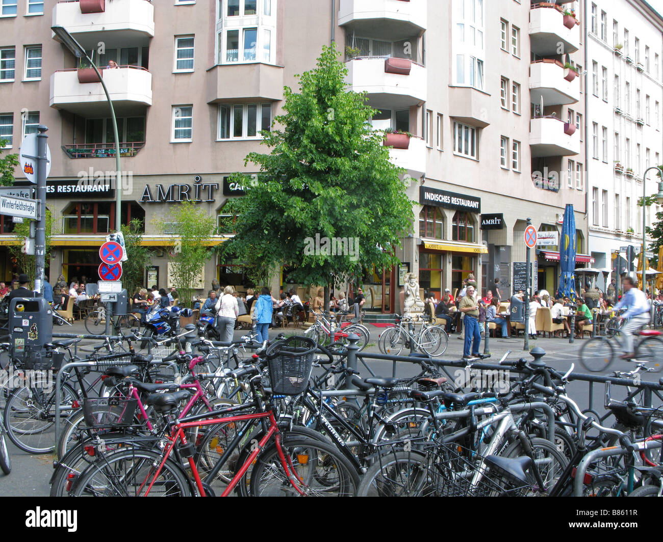 Berlin Winterfeldtplatz Winterfeldtstraße Stockfoto