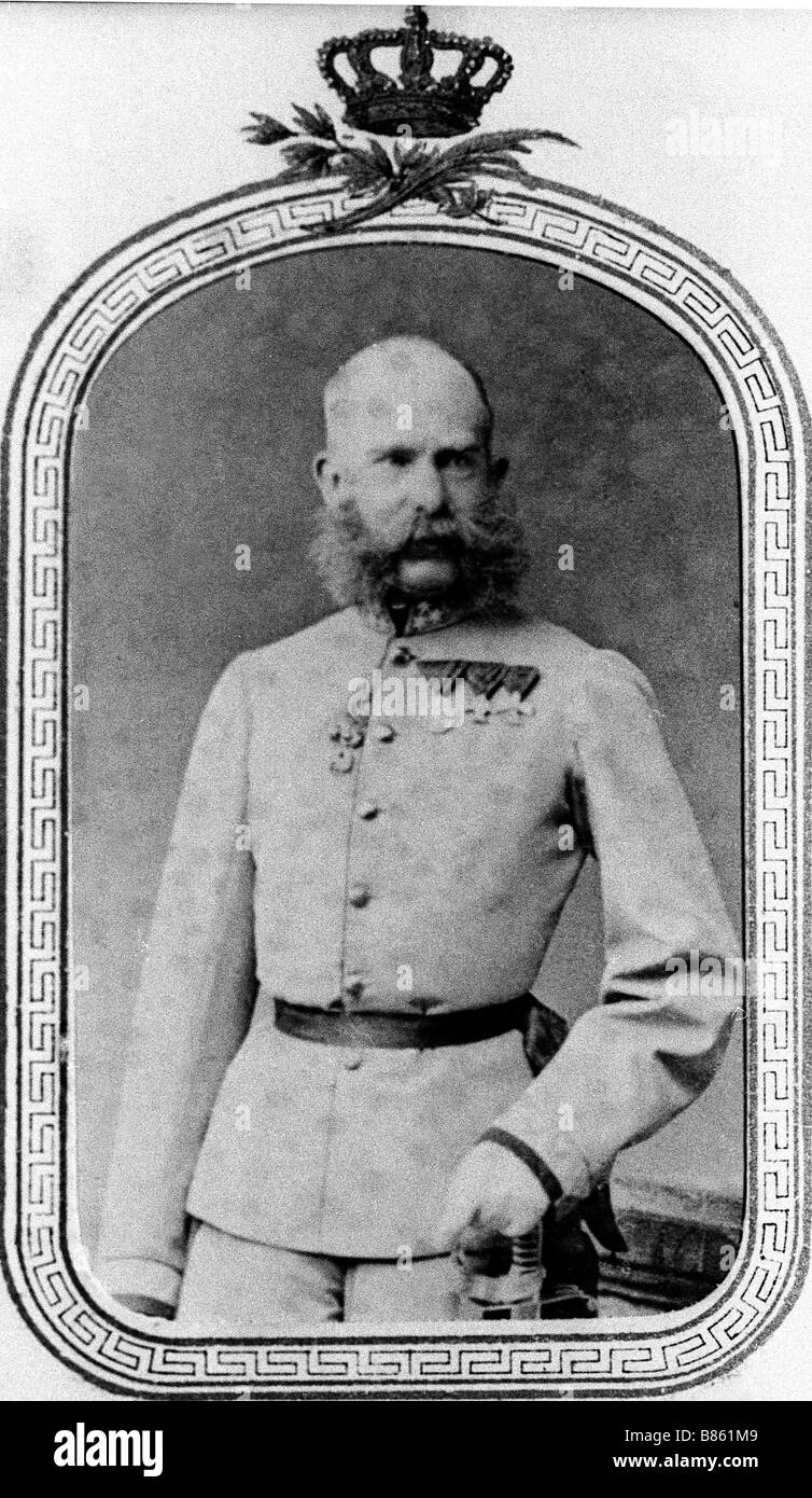 Kaiser Franz-Joseph von Österreich Stockfoto