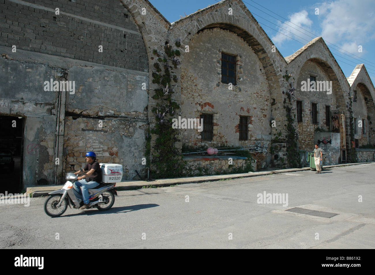 Arsenal Munitions Lagerhalle Kreta Griechenland Stockfoto