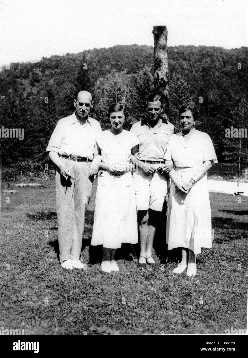 Prinz Nikolaus von Griechenland Prinzessin Marina Herzog von Kent und Prinzessin Nicholas Stockfoto