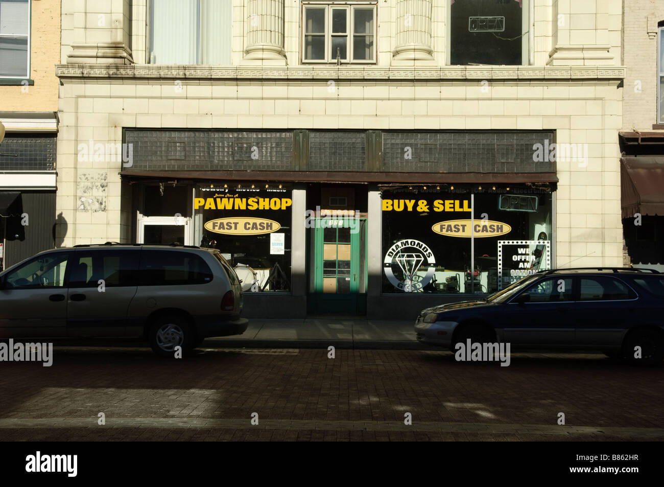 Pfandhaus in Ionien Michigan USA Stockfoto