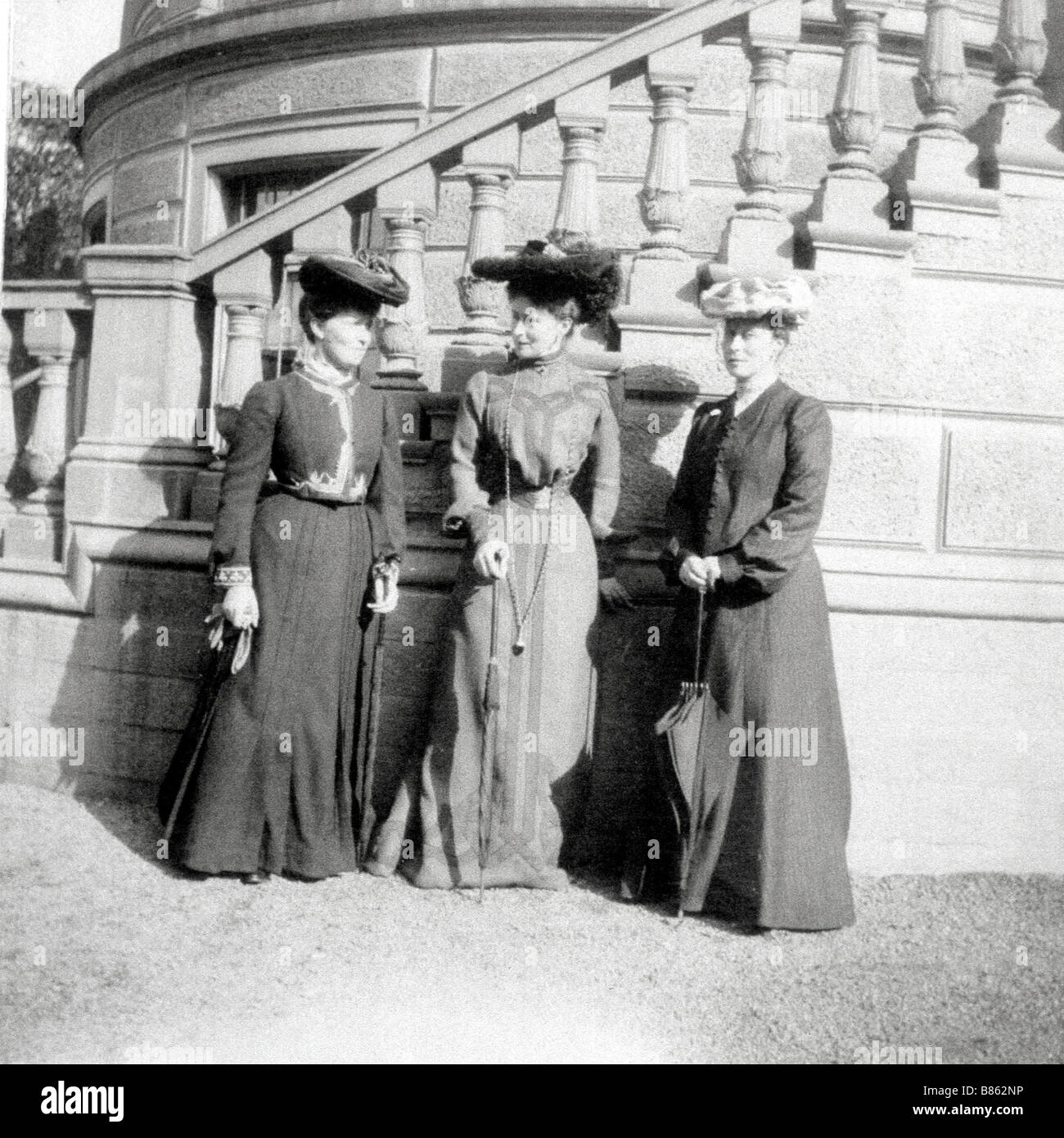 Empress Alexandra von Russland (im Zentrum) Stockfoto