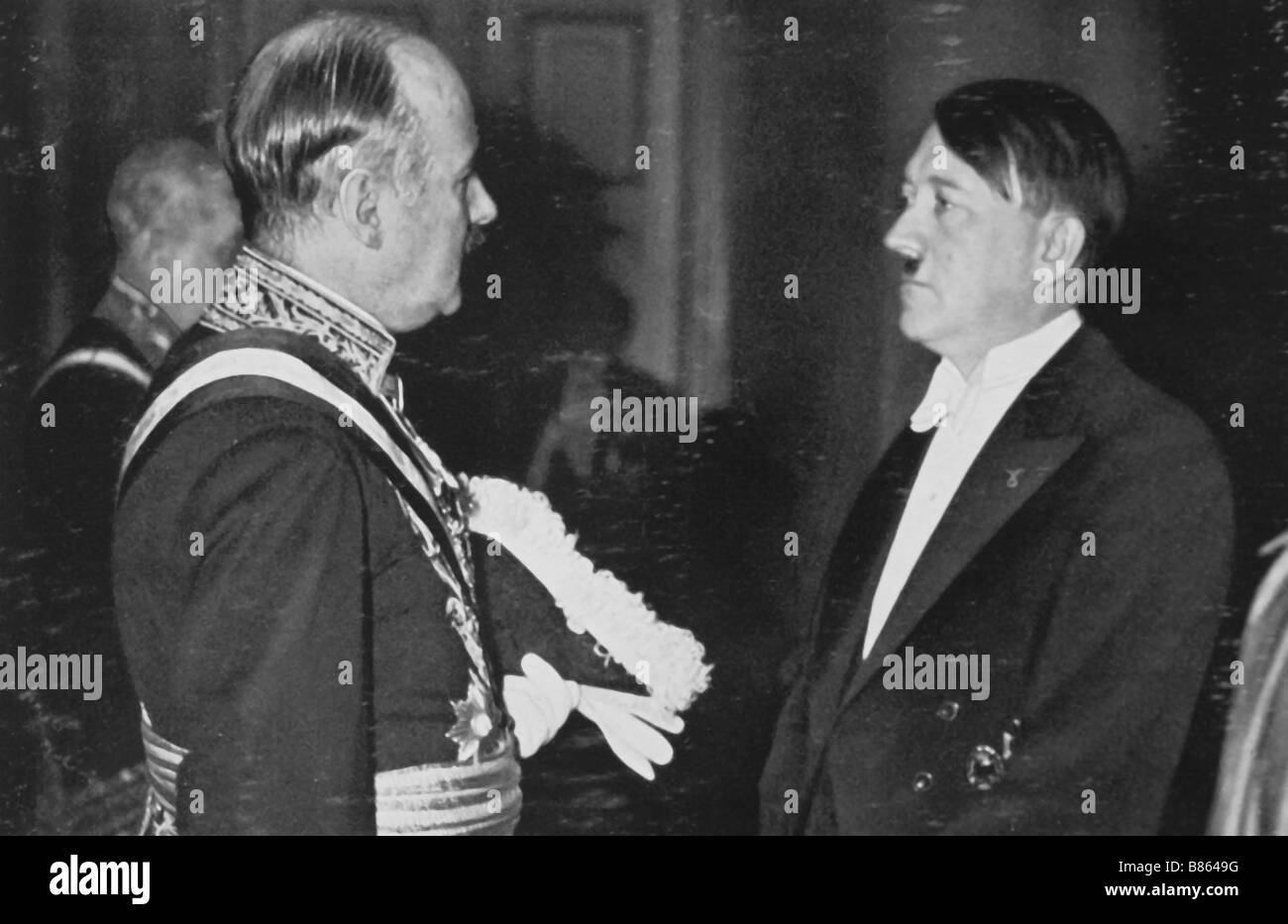 Hitler mit französischen Botschafter François-Poncet Stockfoto