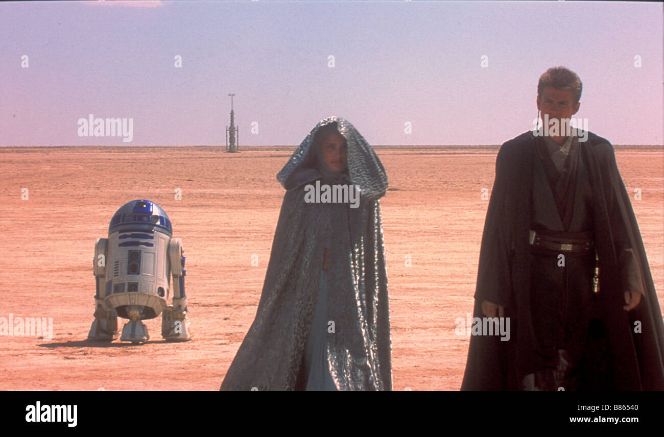 Star Wars II, Angriff der Klonkrieger Jahr: 2002 USA, Natalie Portman, Hayden Christensen, Kenny Baker Regie: George Lucas Stockfoto