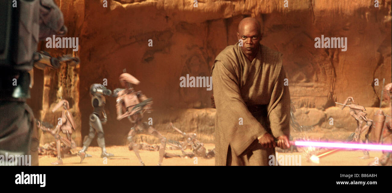 Star Wars II, Angriff der Klonkrieger Jahr: 2002 USA Samuel L. Jackson Regie: George Lucas Stockfoto