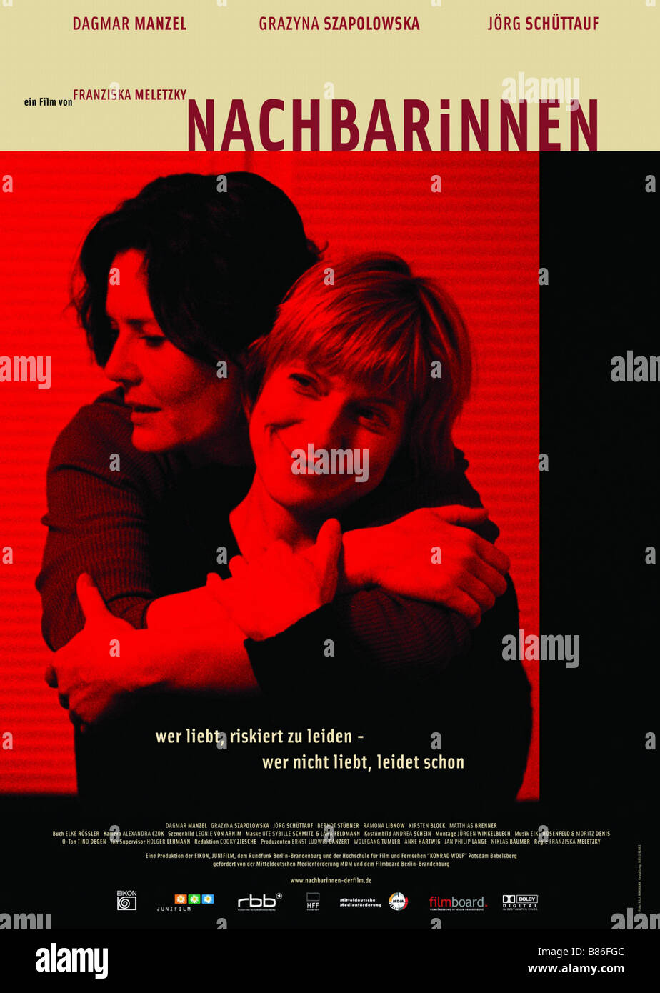 Nachbarinnen Nachbarinnen Jahr: 2004 - Deutschland Affiche/Poster Grazyna Szapolowska, Dagmar Manzel Regie: Franziska Meletzky Stockfoto