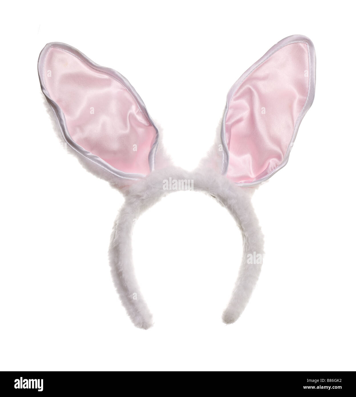 Easter Bunny Ohren isoliert auf weißem Hintergrund Stockfoto
