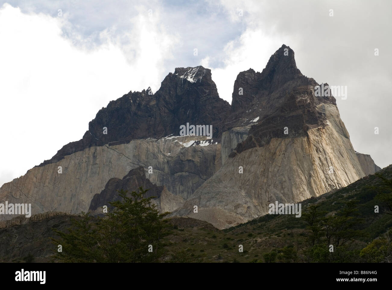 Los Cuernosat Parque Nacional Torres Del Paine, Chile Stockfoto