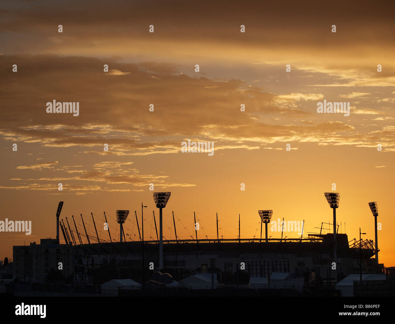 SUNRISE MELBOURNE CRICKET GROUND SPORTS ARENA, VICTORIA, AUSTRALIEN Stockfoto