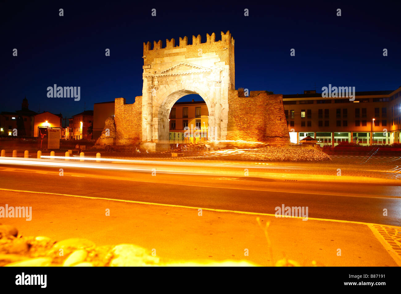 Rimini Stadt Stockfoto