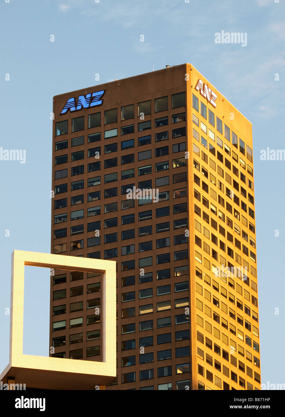 AUSTRALIEN NEUSEELAND BANK BUILDING MELBOURNE VICTORIA AUSTRALIA Stockfoto