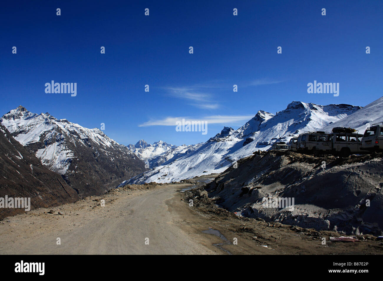 Rohtang, Himachal Pradesh. Stockfoto