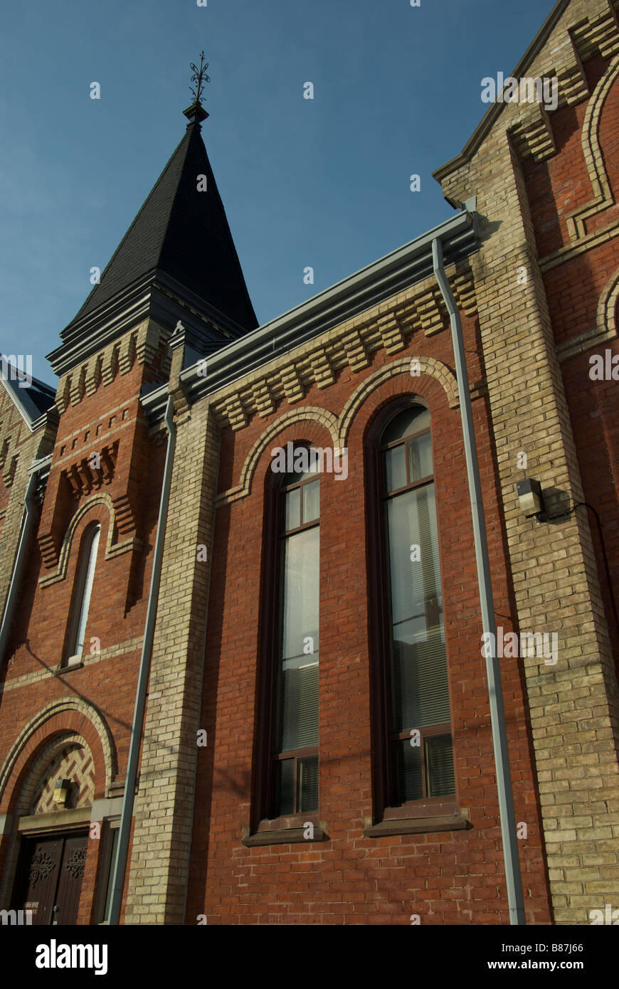 Alten Classic Backstein-Kathedrale in der Innenstadt von Toronto Stockfoto