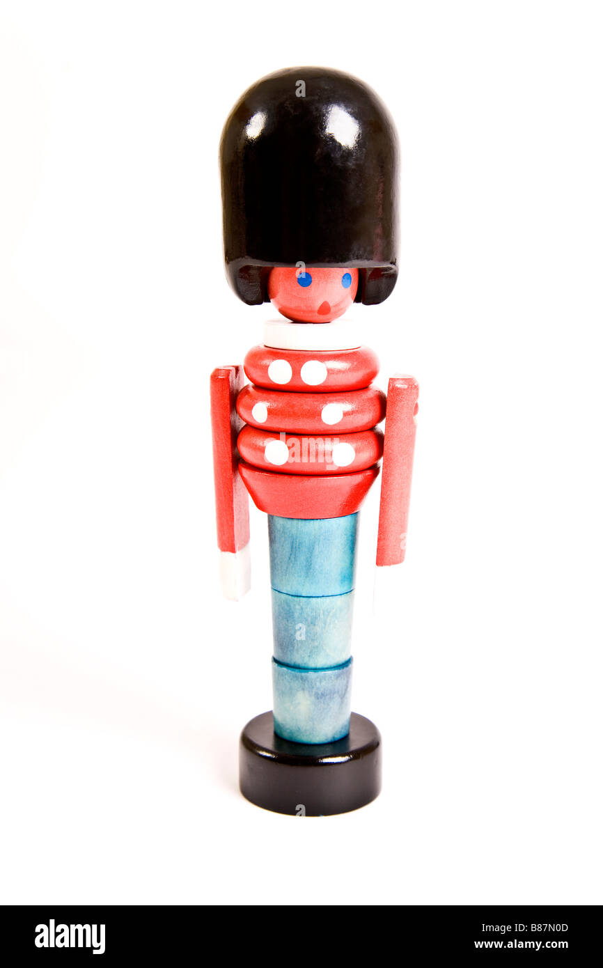 Hölzernes Spielzeug Soldaten Stockfoto