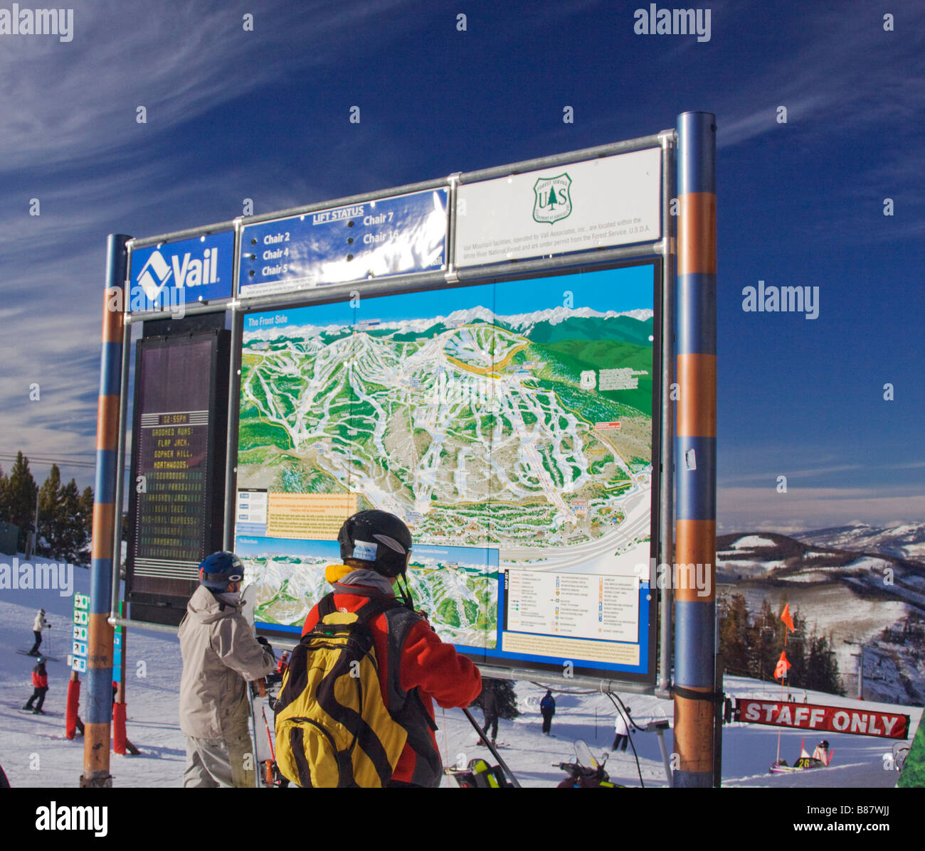 Vail colorado karte Stockfotos und -bilder Kaufen - Alamy