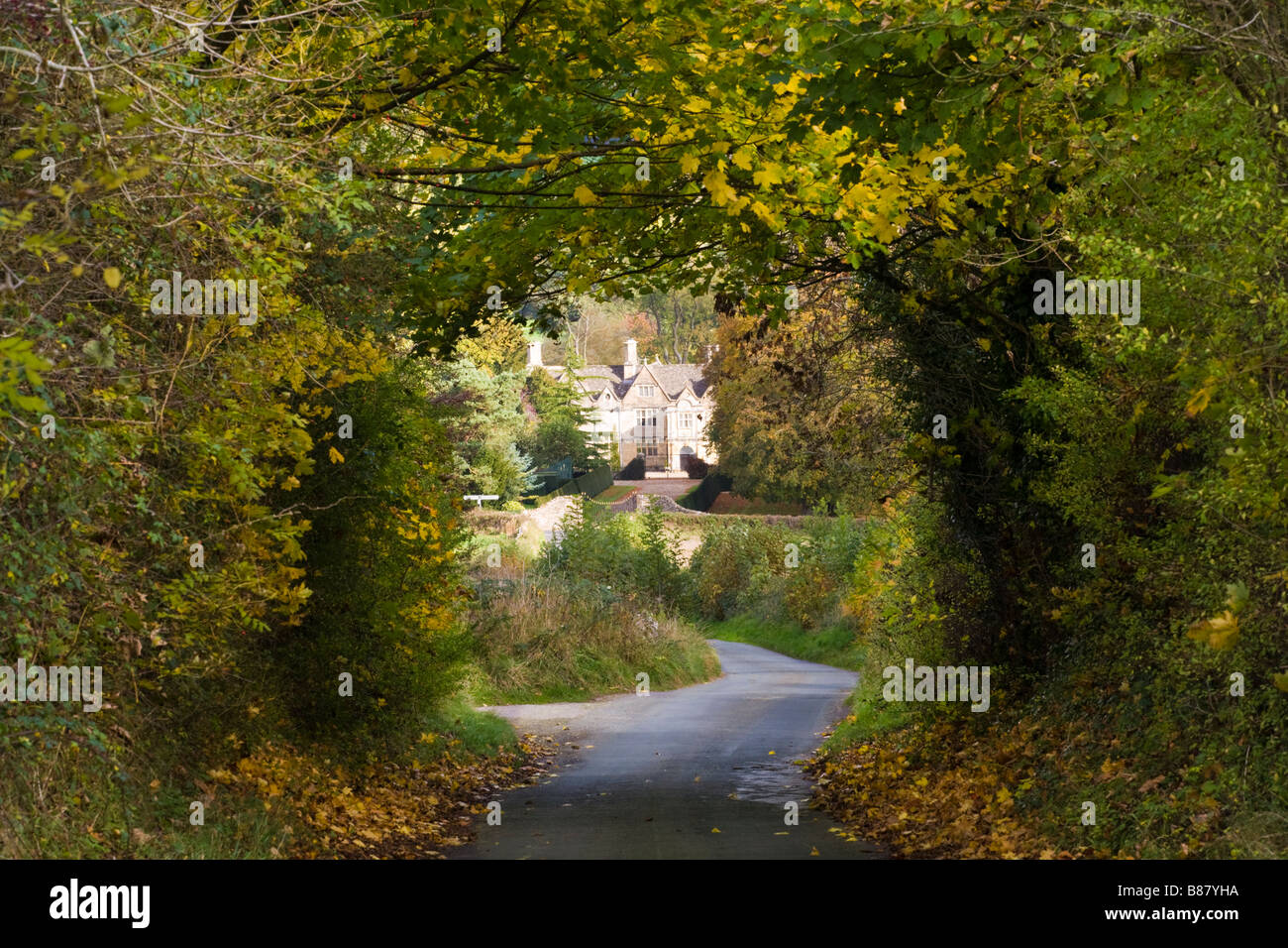 The Lords of the Manor Hotel im Cotswold-Dorf Upper Slaughter, Gloucestershire, Großbritannien Stockfoto