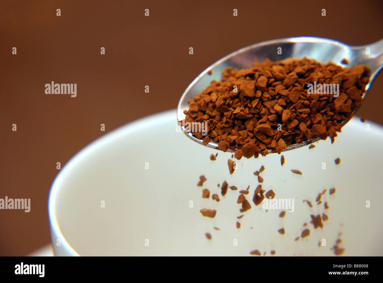 Kaffee granuals Stockfoto