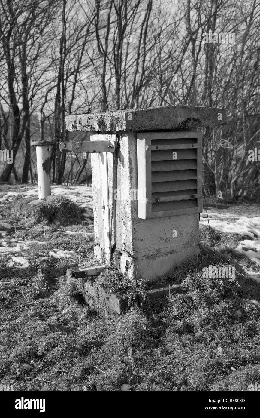 Royal Observer Corps Post-Lüftungsschacht Stockfoto
