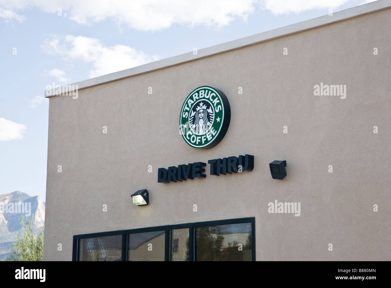 Starbucks-Kaffee, Santa Fe in New Mexico, USA Stockfoto