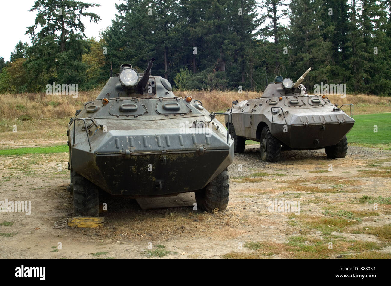 Militär Armee Tank Fahrwerk verfolgt Tanks Stockfoto