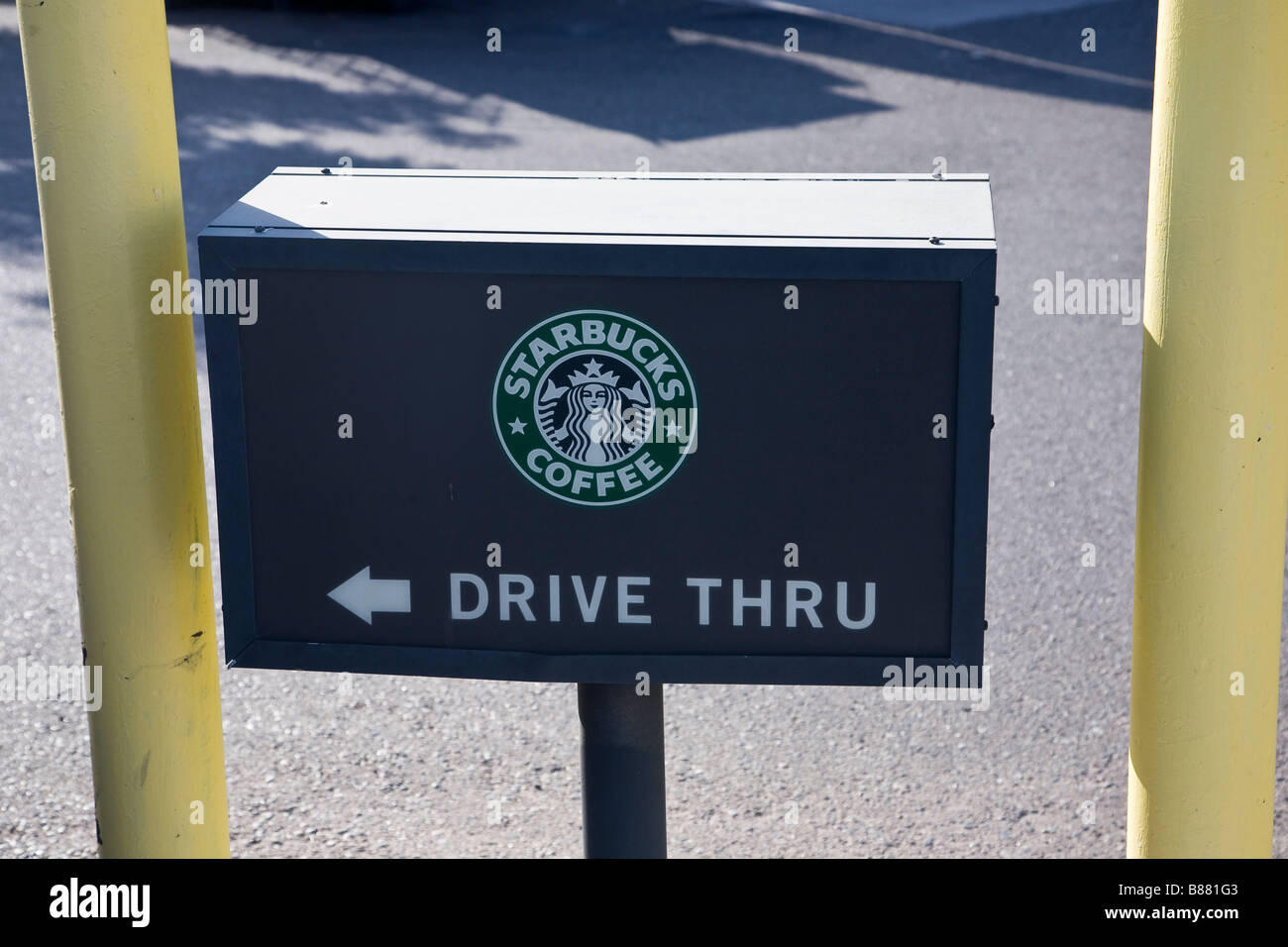 Starbucks-Kaffee, Santa Fe in New Mexico, USA Stockfoto