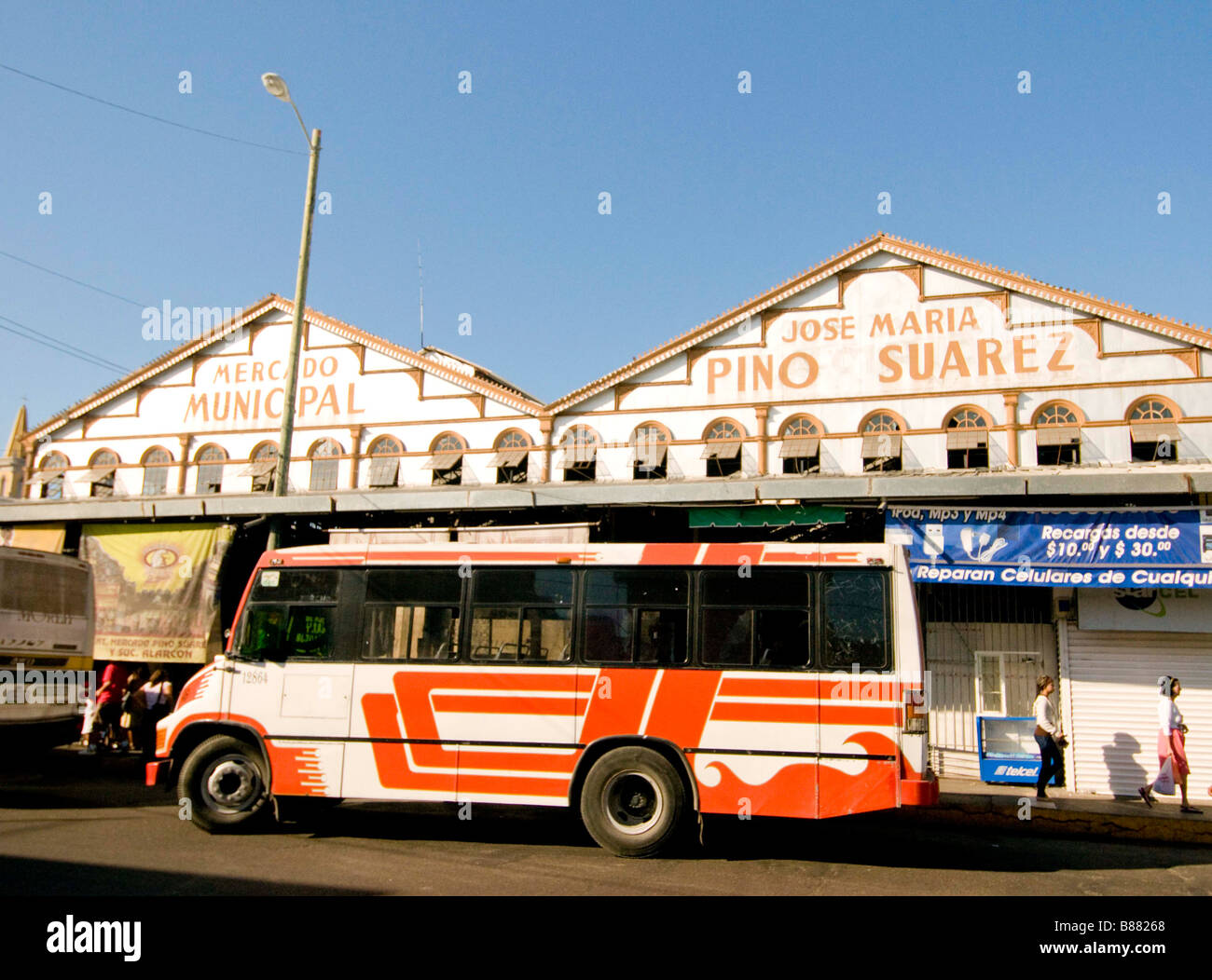 Mexiko SINOLA Zustand MAZATLAN Außenansicht der zentralen Markthalle Mercado in alten Mazatlan Stockfoto