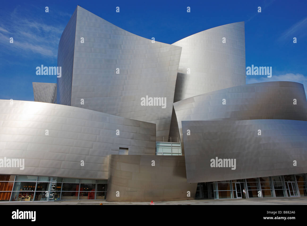 Walt Disney Concert Hall. Die Innenstadt von Los Angeles, Kalifornien, USA. Stockfoto