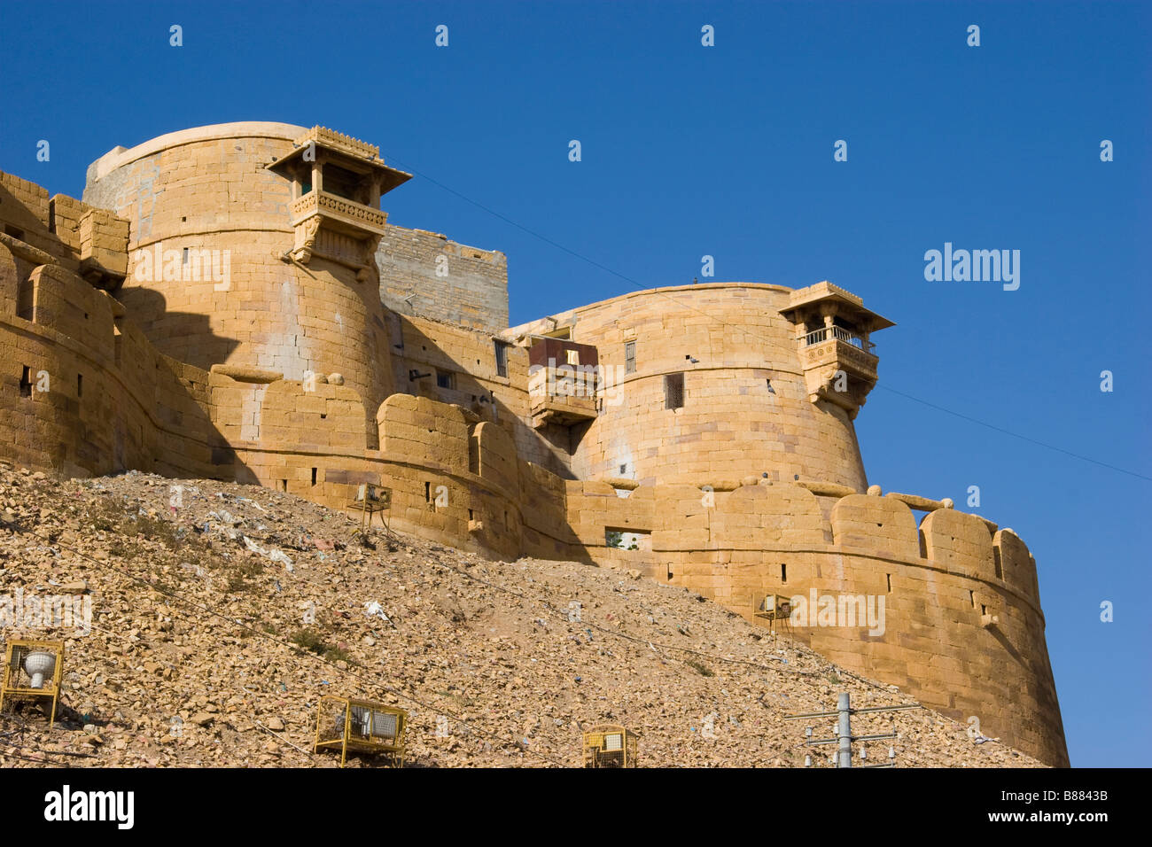 Äußere Jaisalmer Fort Jaisalmer, Rajasthan Indien Stockfoto