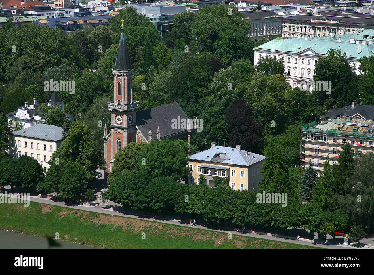 Evangelische Kirche SALZBURG Österreich SALZBURG Österreich 28. Juni 2008 Stockfoto