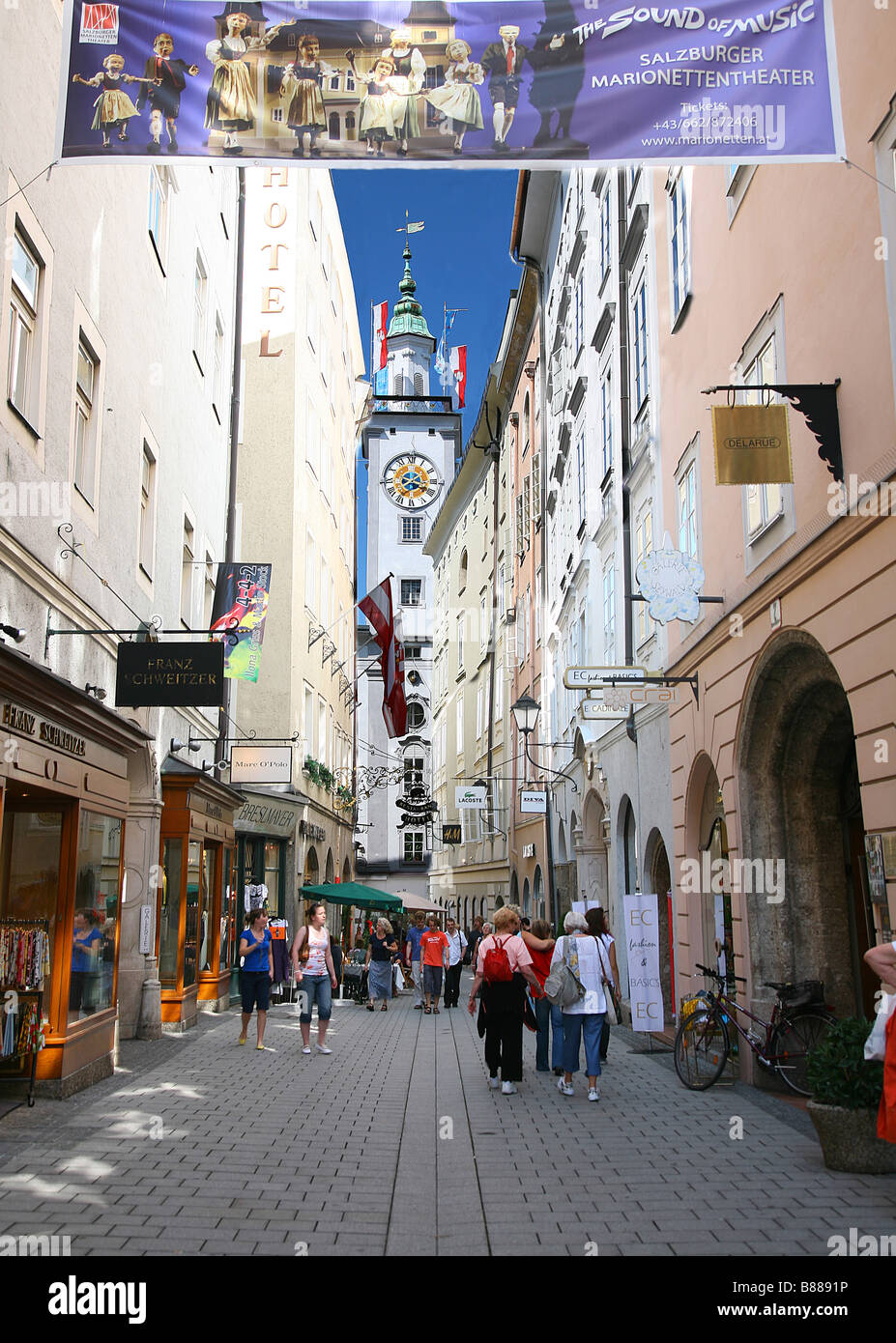 WIENER PHIL-G & Rathaus SALZBURG Österreich SALZBURG Österreich 28. Juni 2008 Stockfoto