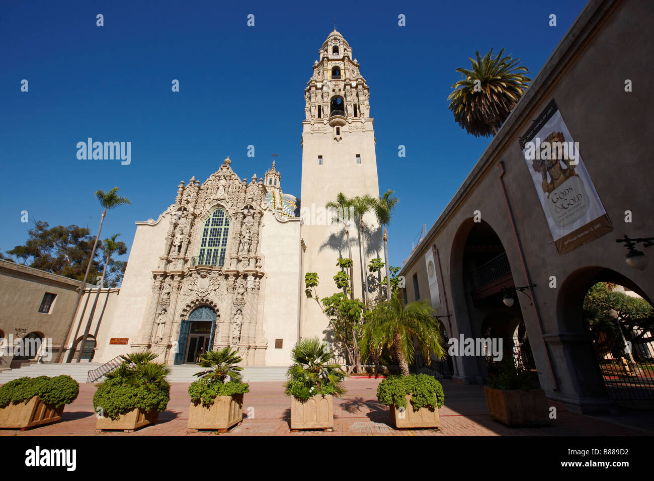 Außenansicht des Museum of man in Balboa Park, San Diego, Kalifornien, USA. Stockfoto