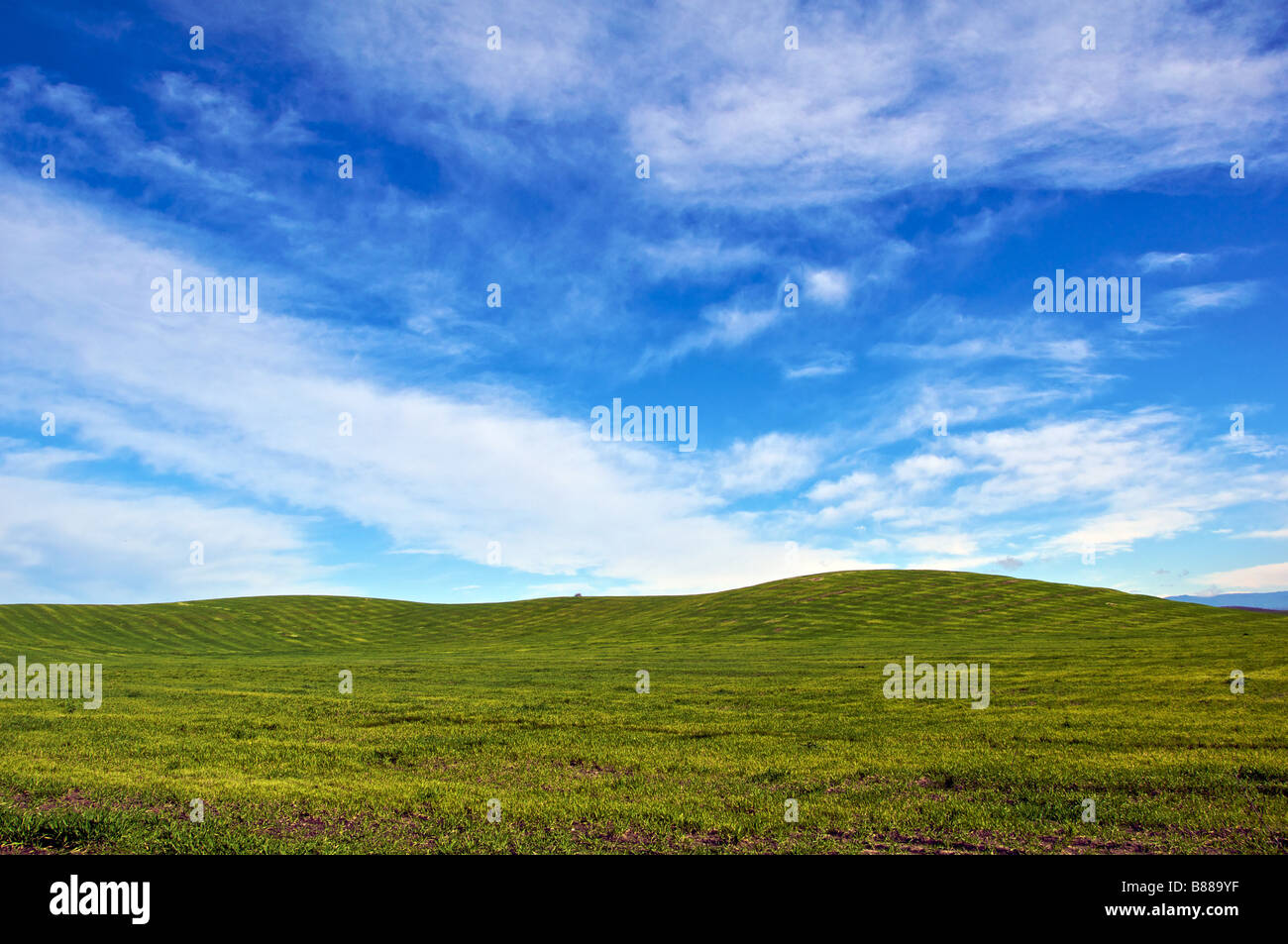 California Vorgebirge zwischen Modesto, Kalifornien und Yosemite-Nationalpark Stockfoto