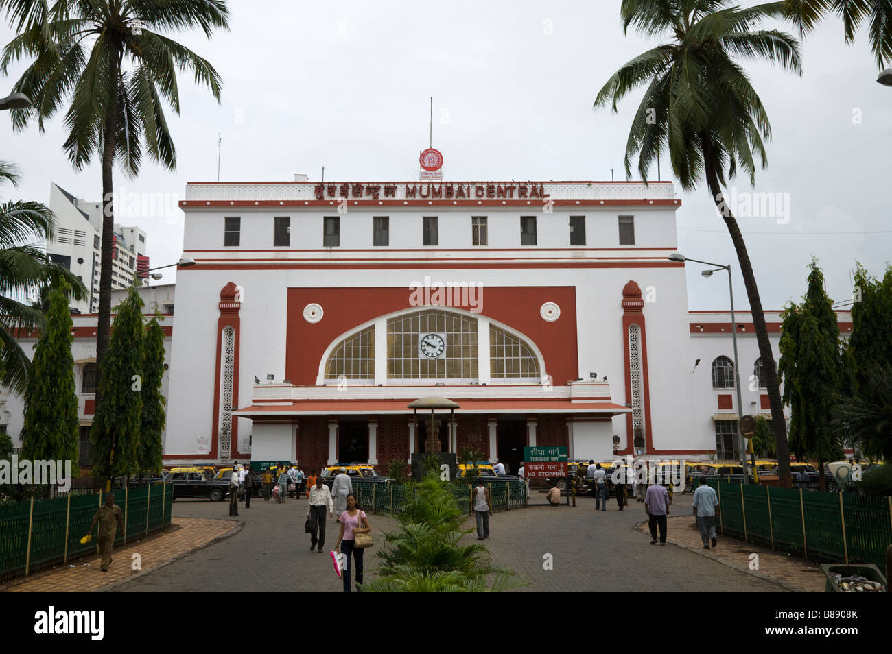 Den Bahnhof Mumbai Central. Mumbai, Indien. Stockfoto